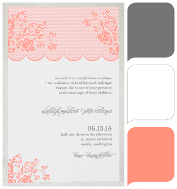 Coordinating your colors and wedding stationery!