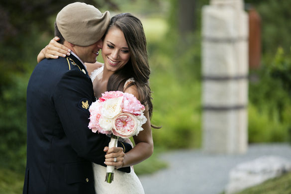 Outdoor military wedding photo by Tara Liebeck Photography
