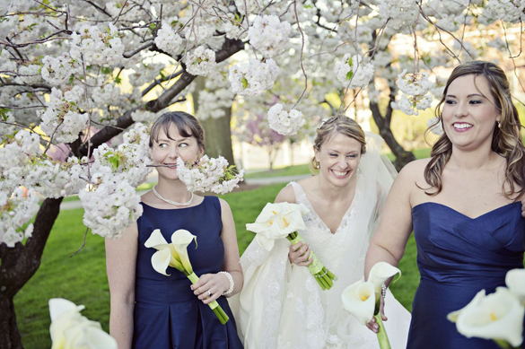 Calla lilly bride and bridesmaid bouquets