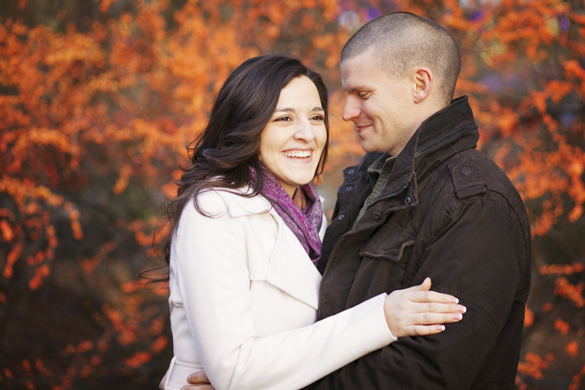 Winter engagement photos by SoftBox Media Photography
