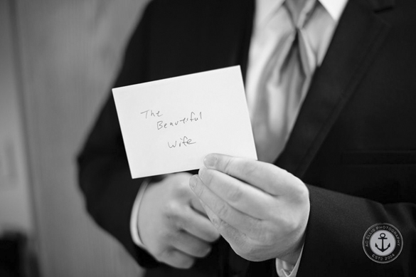 love note from groom