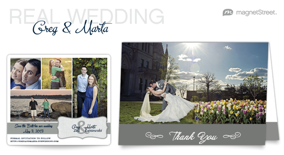 Wedding Save the Date & Wedding Thank You Card