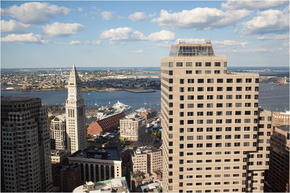 Boston city skyline--photo by Deborah Zoe Photography