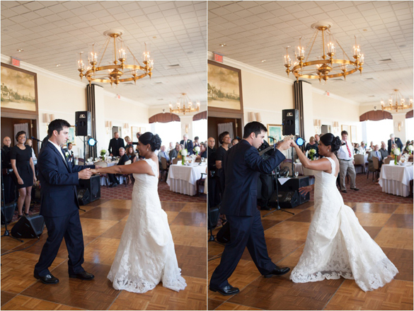 first dance at the Harvard Club Boston Wedding- photo by Deborah Zoe Photography