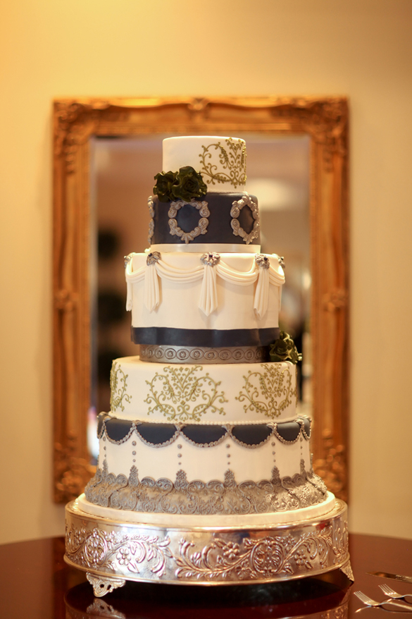 5 tier wedding cake--Pepper Nix Photography