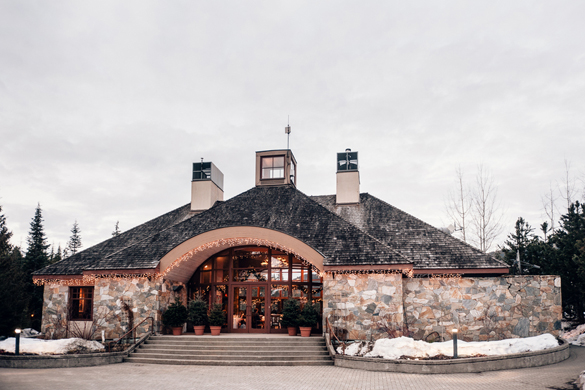 rustic venue for winter wedding in Whister, BC
