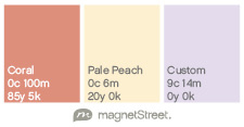 pastel wedding color palette from MagnetStreet