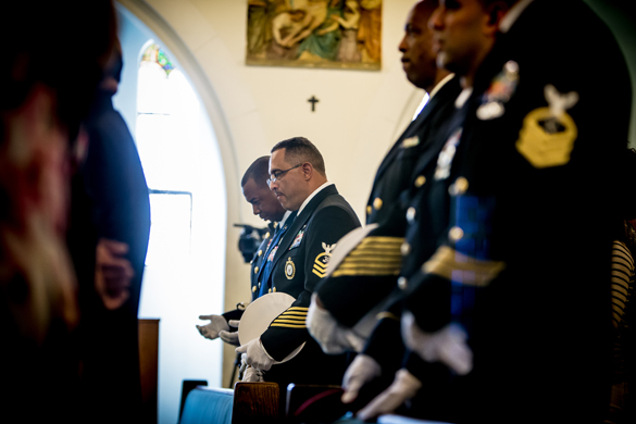 military personnel in wedding ceremony 