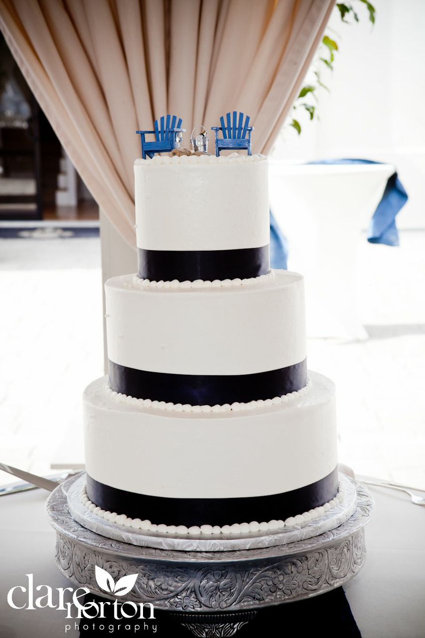 3 tier nautical wedding cake