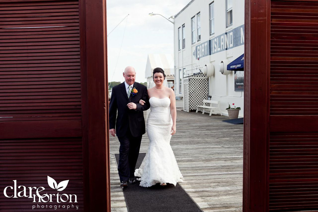 Father and Bride entering ceremony