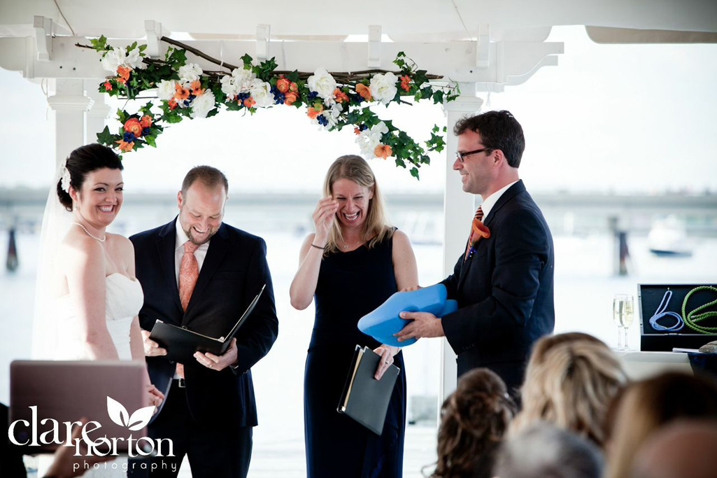 Newport, Rhode Island wedding ceremony at the Regatta Place