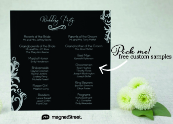 Free Wedding Program Sample from MagnetStreet