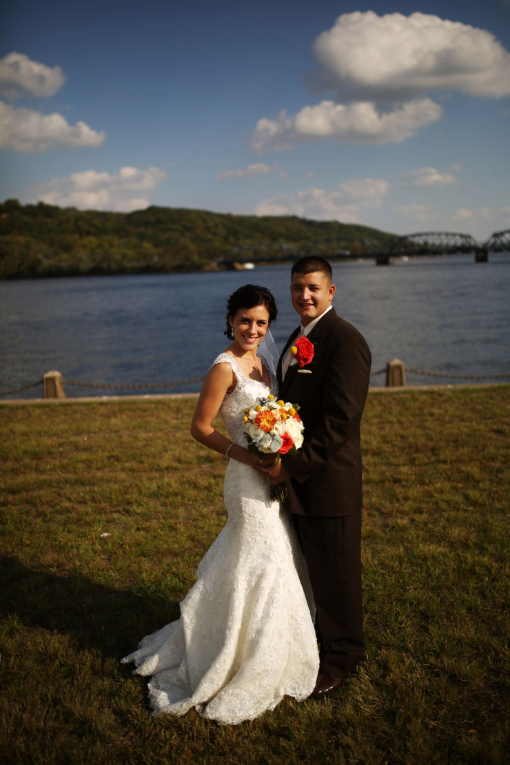 Fall wedding in Stillwater, MN