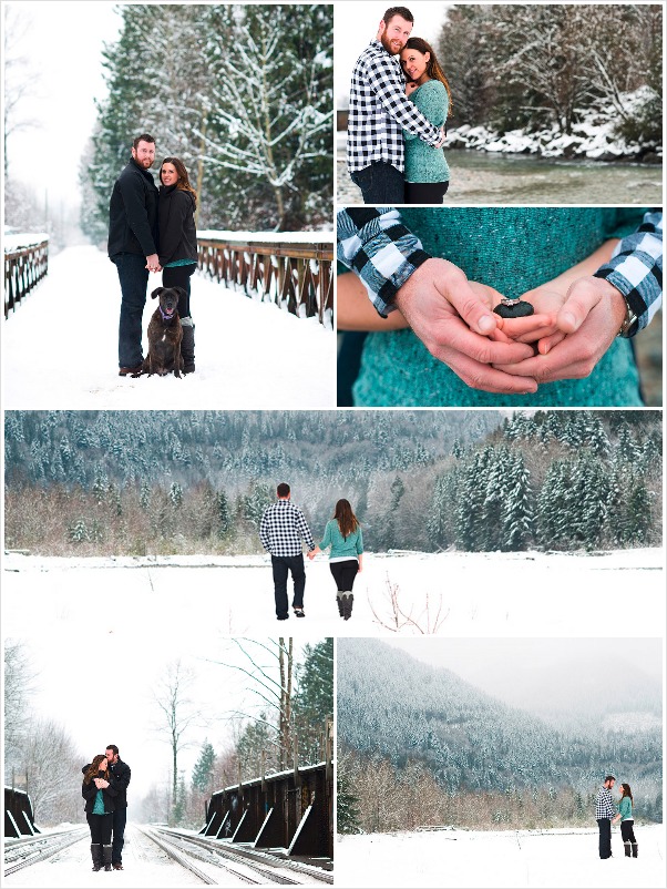 Winter engagement photography from Brooklyn D. Photography
