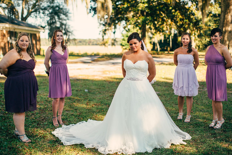 Purple and lavender bridesmaid dresses--photo by Gagan Dhiman
