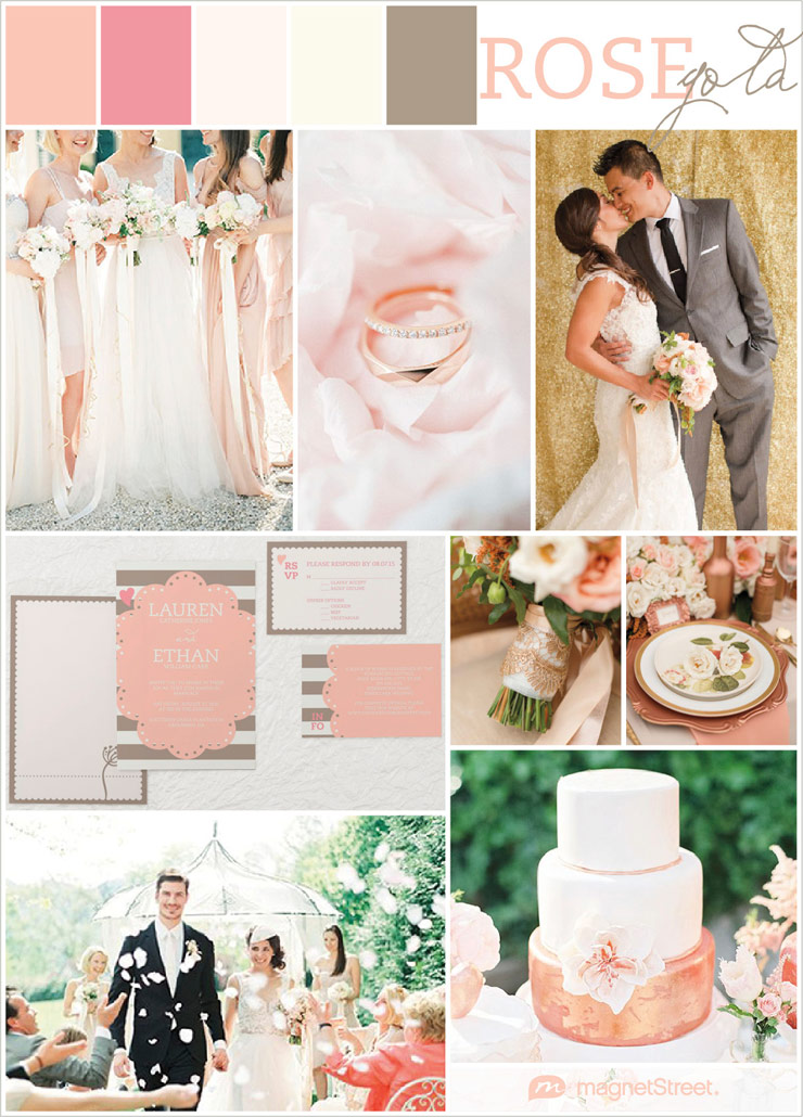Gorgeous blush pink wedding ideas with elegant rose gold