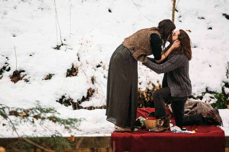 She said yes! Surprise wedding proposal--photo by Janelle Rodriguez Photography 